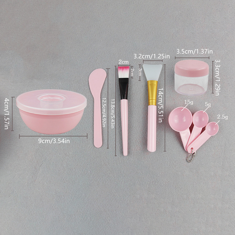 Beauty Makeup Women - Set Kuas Masker Wajah, Mangkuk, Sendok,