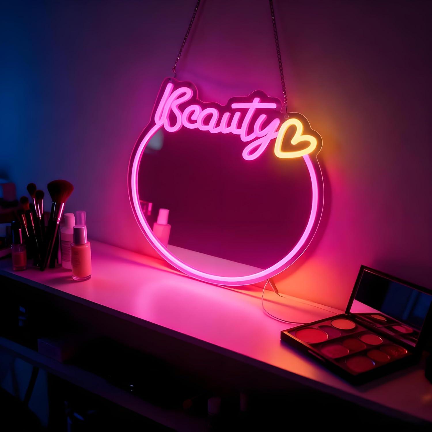 Beauty No Makeup - Lampu LED Neon yang Dapat Diredupkan