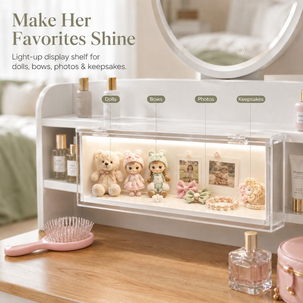 Hadiah Sempurna untuknya, Set  - Beauty Makeup Vanity Set ulasan dan harga