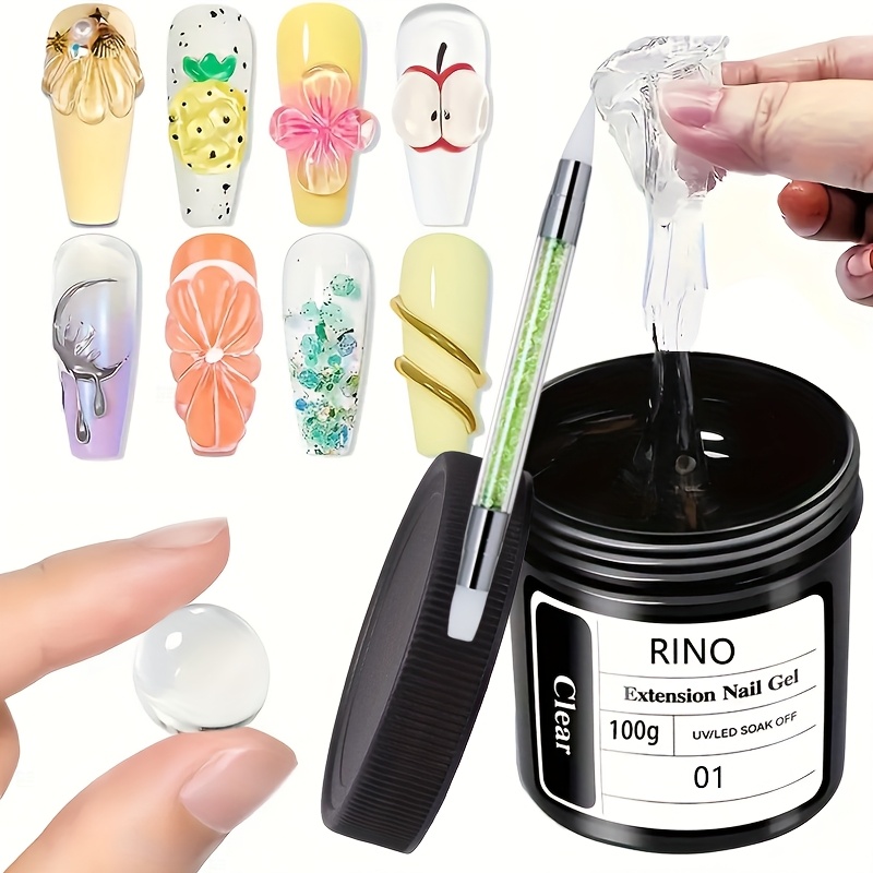 100g Gel Kuku Transparan Anti  - Contour Palette Stick ulasan dan harga