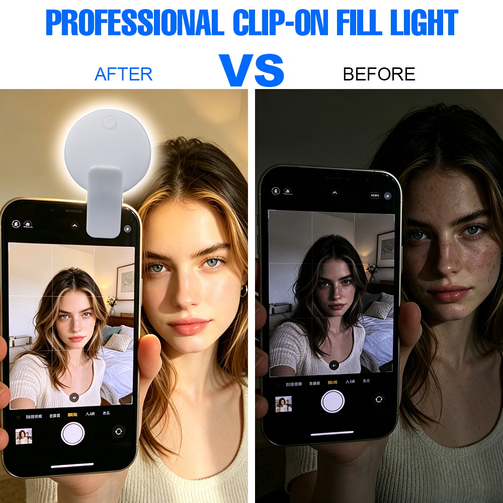 Lampu Selfie Clip On Isi Ulang - Beauty No Makeup ulasan dan harga