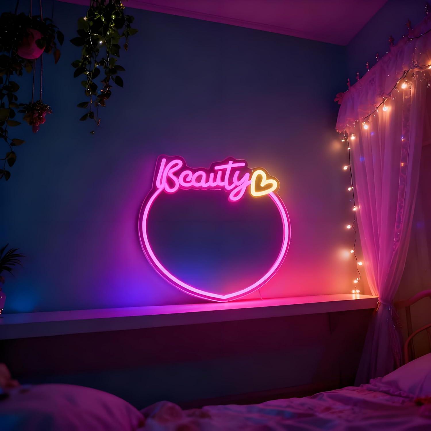 Lampu LED Neon yang Dapat Dire - Beauty No Makeup ulasan dan harga